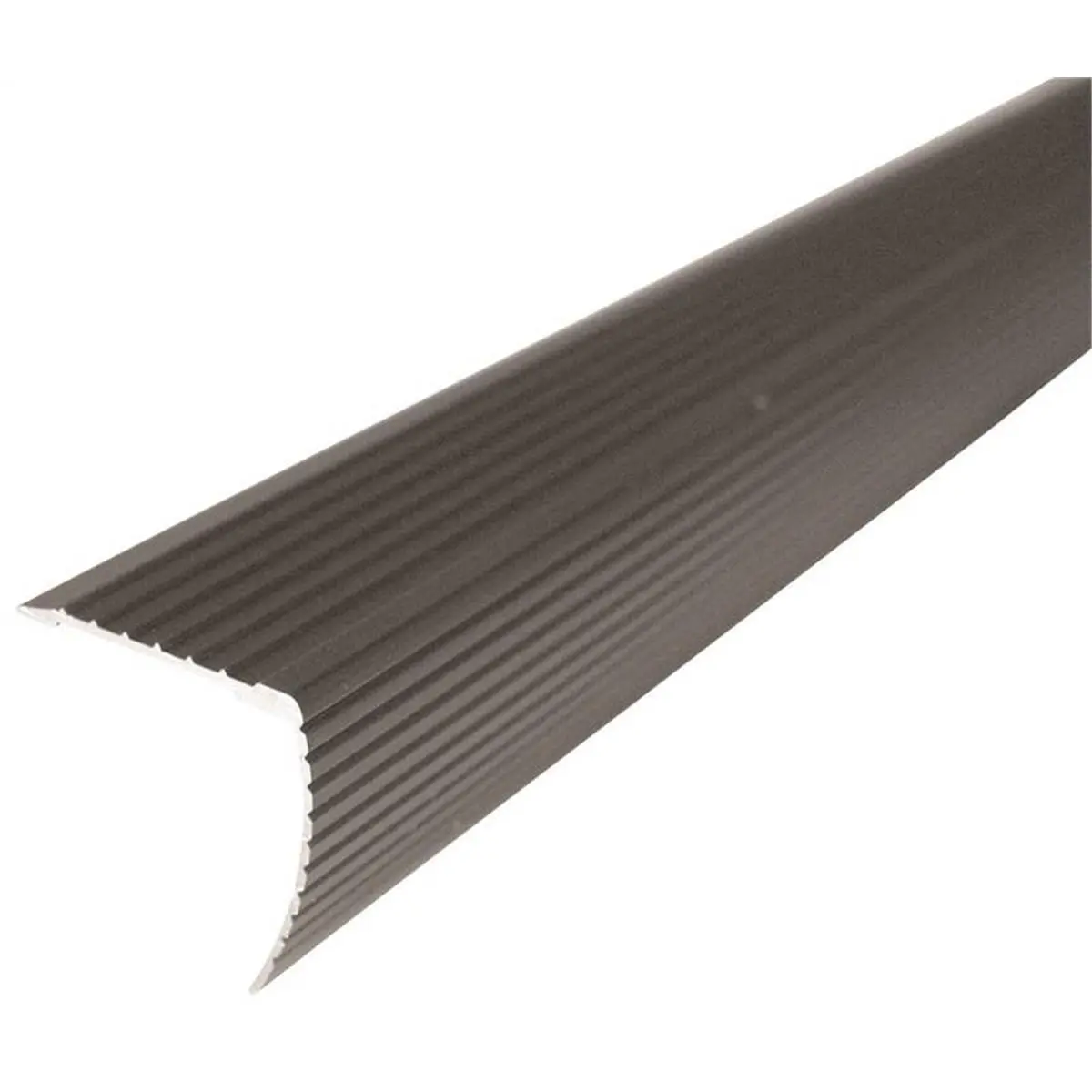 M-D Building Products Cinch Fluted Stair Edge, 36 in. Satin Nickel Metal Hardware - 2" H x 2.75" W x 37" L Rectangular Edge Protection for Sailing Water Sports Home Improvement Setup, Durability, Stair Edging