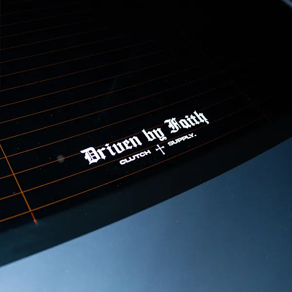 Clutch "Driven by Faith" Decal