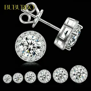 【Uptrend】S925 Silver Premium Moissanite Stud Earrings -Christmas present, 0.3ct/0.5ct/2ct Options | Elegant Timeless Ear Jewelry Gift for Men & Women | Black Friday Gift, dealsforyoudays | Gender-neutral Combination/Stud Earrings