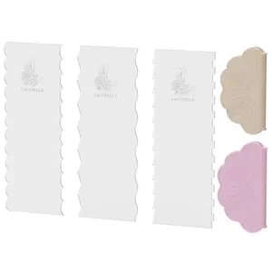 Contour Cake Comb SET A with Flora Silicone Grip by Lacupella