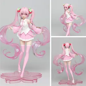 Sakura Hatsune Miku Figure, Cherry Blossom Dancing Miku Model, Anime Peripheral Decor Gift Toy