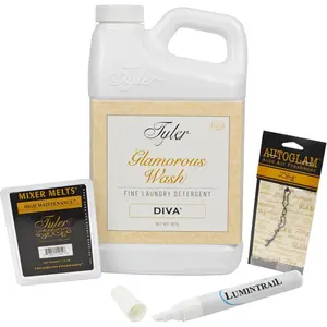 Laundry Detergent Glamorous Wash, Diva 32 oz Bundle with   Mixer Melts, Autoglam Freshener, and Stain Remover Pen, (32111)