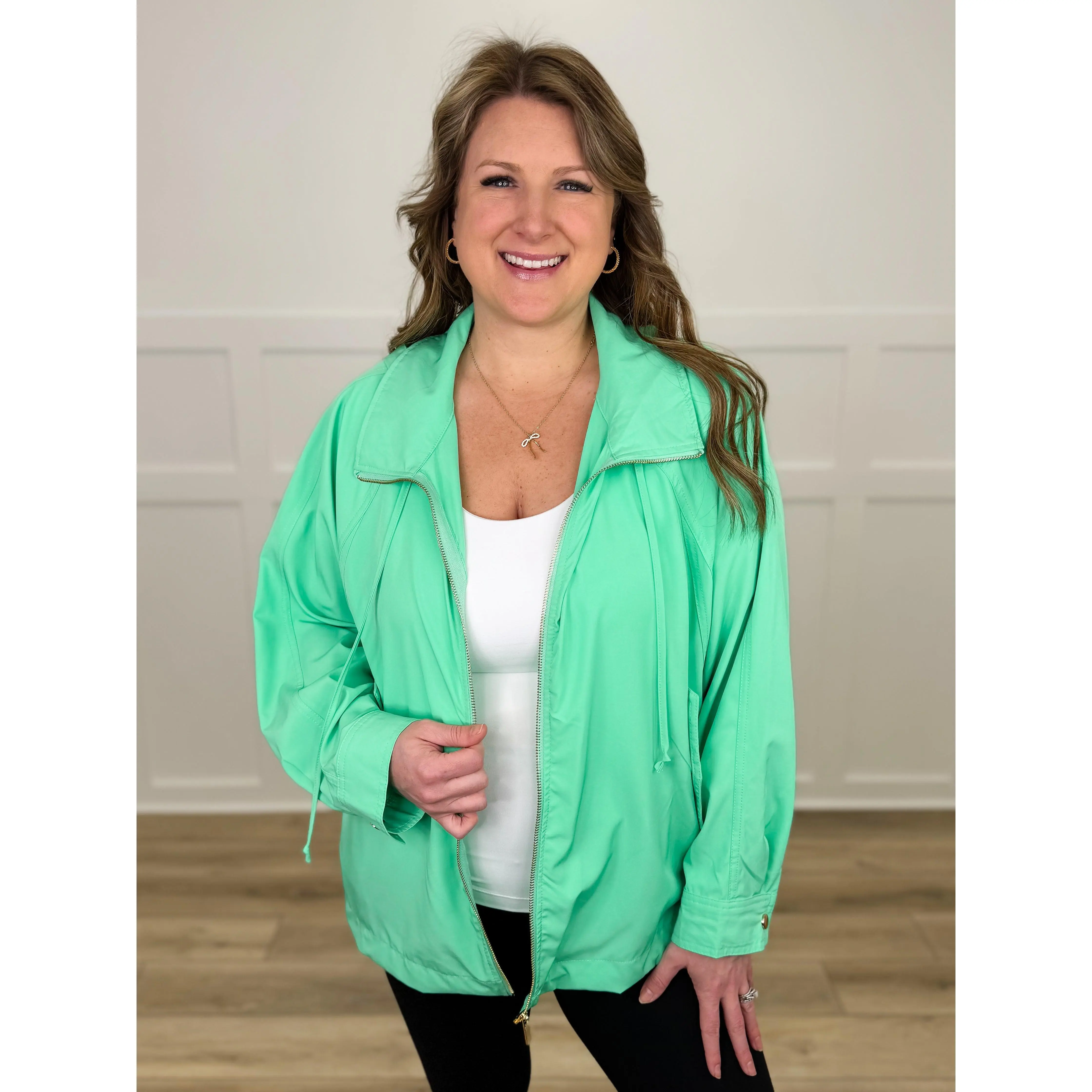 Women's Dear Scarlett Stuck With You Oversized Casual Hooded Top - Stretchy Spandex-Polyester Fabric, Pleated, Lightweight, Long Sleeve, Multiple Colors Outerwear Jacket, Fit
