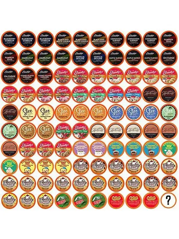 Two Rivers Coffee 100ct Flavored Variety Sampler-40 Flavors