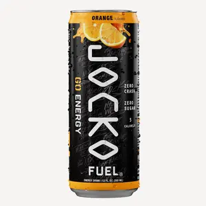 Jocko GO Energy Drink 12-Pack - Cherry Vanilla Flavor, Zero Sugar, Keto Friendly, 95mg Caffeine, Natural Ingredients, Sport Beverage