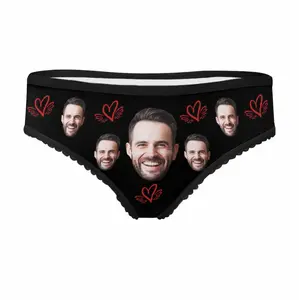 Custom Photo Briefs, Personalized Face, Face on Underwears, Custom Wedding Shower Gifts, Funny Anniversary Presents, Undies for Bride psd girls Fashion Sexy