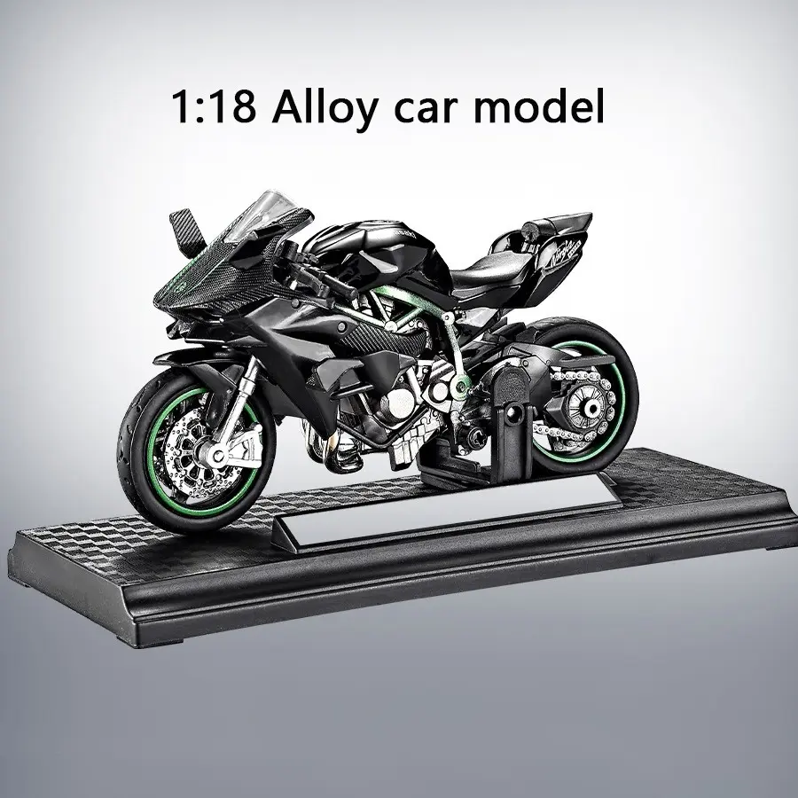 1:18 Realistic Motorcycle Diecast Metal Model, Collectible Heavyweight Street and Sports Bike Decoration, Perfect Birthday Gift for Motorcycle Lovers, Alloy Motorcycle Model