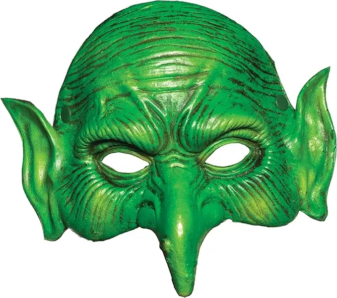 Witch Goblin Half Mask - Foam Latex - Costume Accessory - One Size