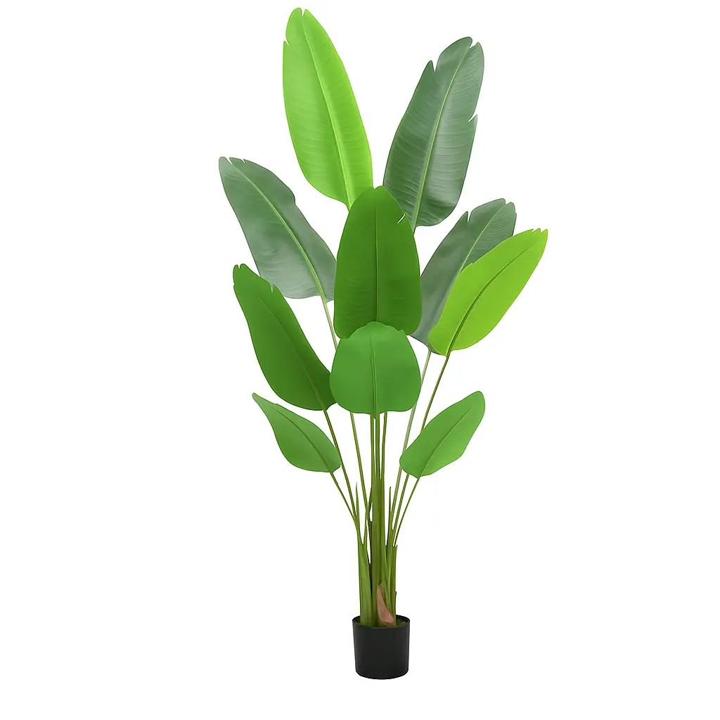 5 Feet Artificial Bird of Paradise, 60 Inch with  Premium UV Resistant Lifelike Fake Plant in Pot with Dried Moss for Office, Indoor/Outdoor Use & Tropical Home Décor Tree Garden Decorations Decorative Flowers Ornaments Outdoorfun Gift  Valentine's day su