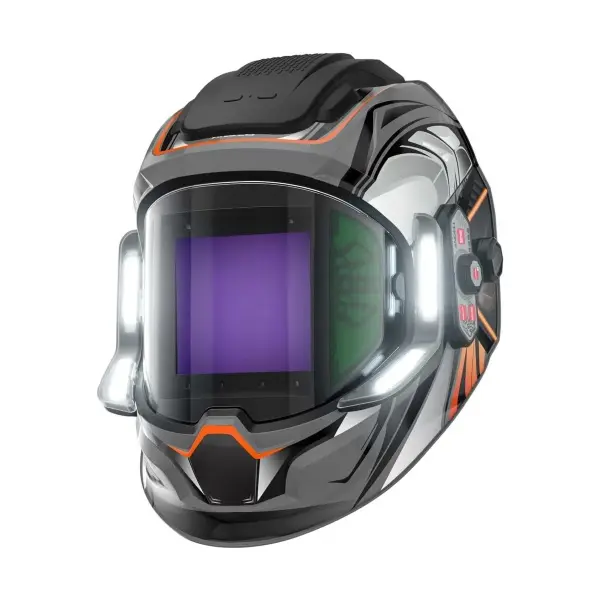 ANDELI MONERDB Auto-Darkening Welding Helmet - Heavy-Duty Welding Accessory with 4 LED Lights, 3.94x3.74 in True Color Large Viewing Screen, 6 Arc Sensors for MIG, TIG Work