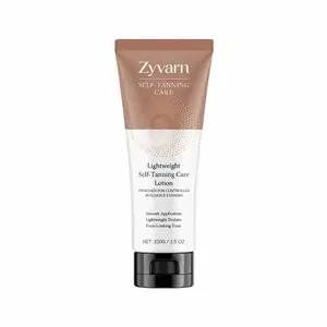 Zyvarn Lightweight Self Tanner Lotion, Caramel Natural Bronze Glow, Deep Hydrating Non-Greasy, Easy Circular Application, 4-6 Hour Perfect Color, Sun-Kissed Care for All Skin tan