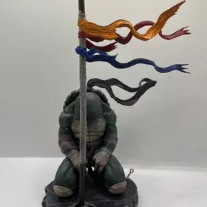 TMNT Donatello Teenage Mutant Ninja Turtles Battle Ronin Diorama - Unique Figurine with Stand