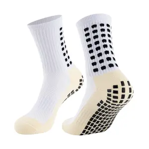 Teenager professional non-slip football socks silicone breathable sweat-absorbent adult sports mid-tube socks towel socks men's competition training socks Tubesocks