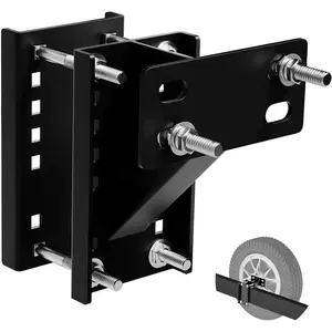 Trailer Spare Tire Mount, Spare Tire Carrier for Utility Trailer Boat, Spare Tire Holder Bracket Fits 4 & 5 & 6 Lugs Trailer Wheels on 4", 4.5", 4.75", 5" and 5.5" Bolt Patterns, Holds up to 180 Lbs