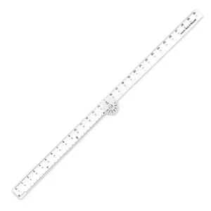 30cm Multi-Angle Ruler, Clear - Perfect for Drawing and Measuring