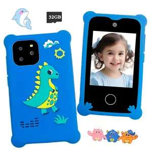 3-12 Years Old Kids Educational Smartphone Toy, 2.8-Inch Touch Screen Learning Device, Dinosaur Phone Toy with Educational Games, Perfect Christmas Birthday Gift for Boys and Girls, Gifts for Boys, Reward Gift, Thanksgiving Gift (32GB Card)