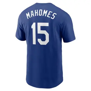 Unisex Baseball Mahomes Team Royals Fuse Name & Number T-Shirt - Navy