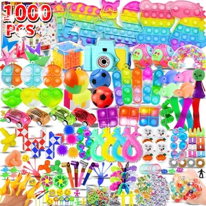 1000pcs Party Favors for Kids, Fidget Toys Pack, Birthday Gifts, Classroom Prize Boxes, Treasure Box, Goodie Bag Stuffers,Carnival Prizes, Easter Eggs Fillers