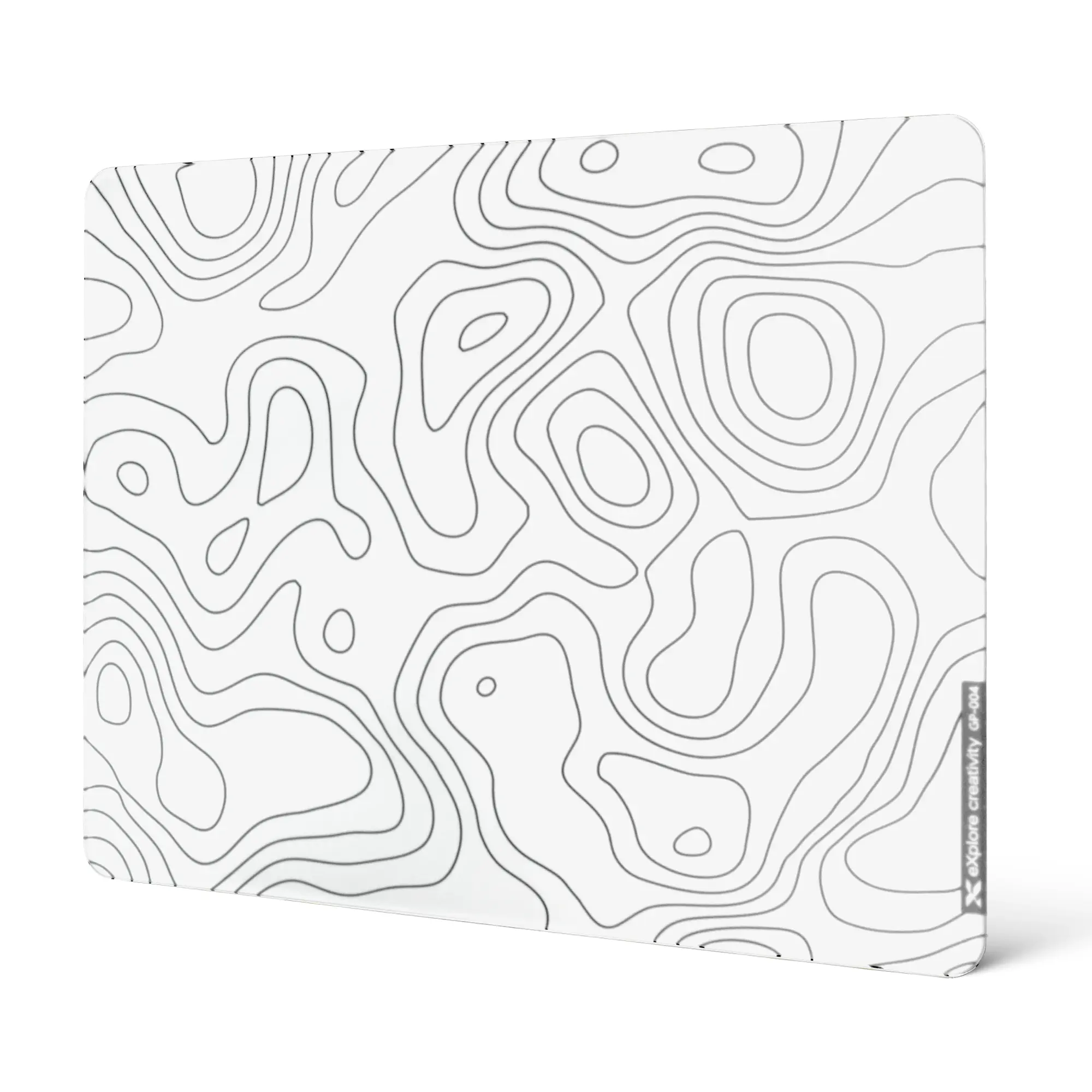 XVX Glass Mouse Pad 4.0, 1.35 ft × 1.02 ft ,Hard Mousepad for Gaming,FPS Games Ultra-Smooth Micro-Etched Surface with Non-Slip Rubber Base(410mm*310mm) Stomp Pad
