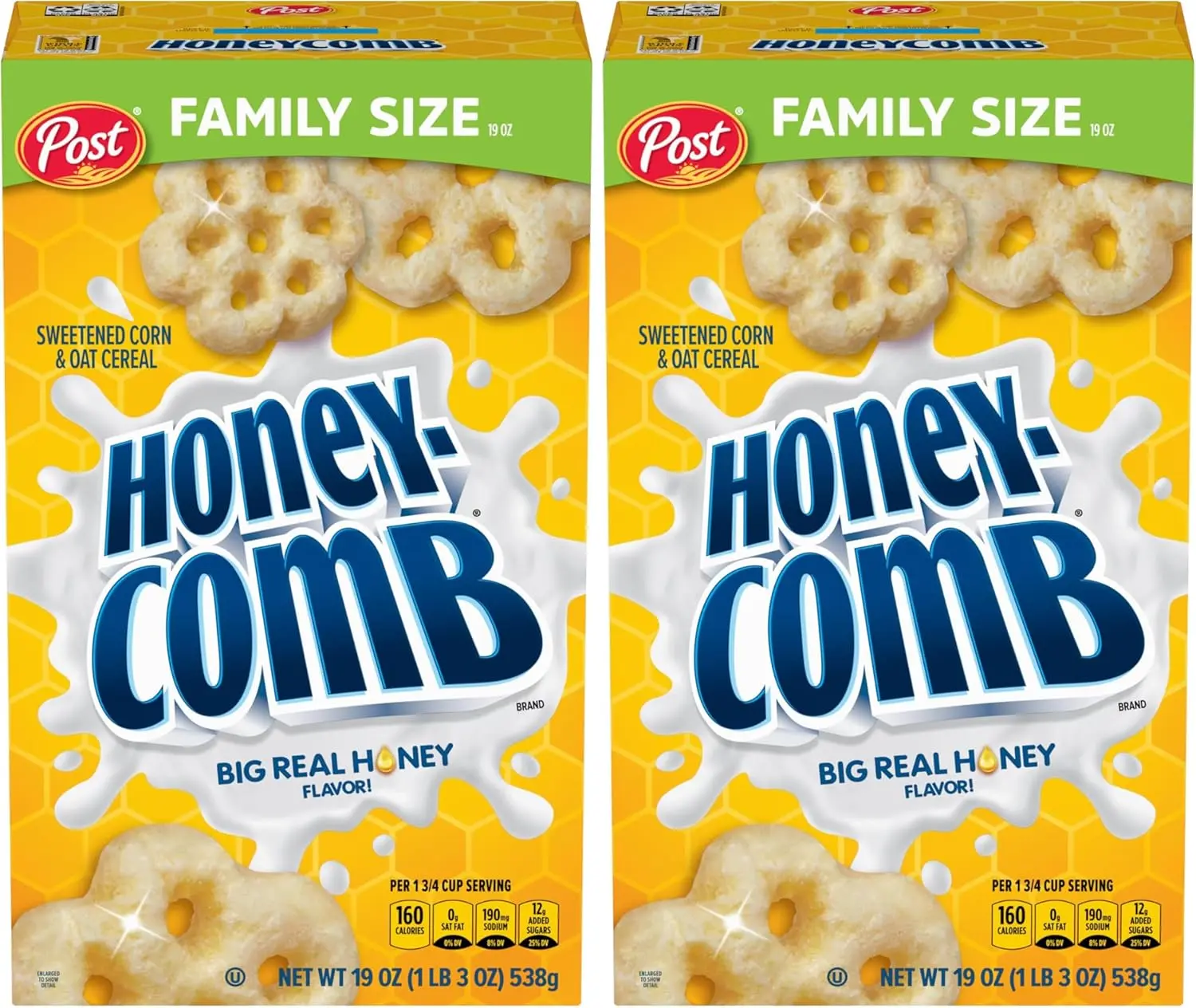 Honeycomb® Honey Flavored Sweetened Corn and Oat Breakfast Cereal