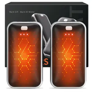 Hand Warmers Rechargeable 2 Pack, Electric Handwarmers, Smart Heating UL Certified, 3-Settings,Portable Heater, Ultra Slim Pocket, Hunting Essentials, Gifts for Christmas Men