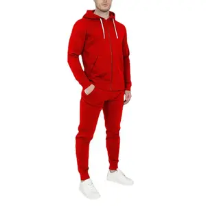 Solid Color Casual Jogging Hooded Set