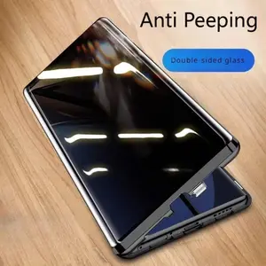 Magnetic Privacy Case for Samsung S25 Ultra,Anti Peeping Screen Protector Double-Sided Tempered Glass Metal Bumper Anti SPY Cover,360 Degree Phone Case For Samsung Galaxy S25 S24 S23 Ultra