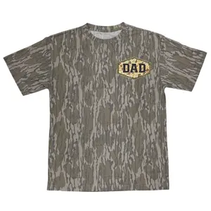 Rugged Bark Camo Dad Shirt | DAD Hexagon Patch | Great Gift,Original Stretchy T-Shirt for Men Women, 3D Camo Style T-Shirt, Fanmade Design