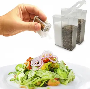 Kitchen Discovery Travel Salt & Pepper Shakers – Portable, Refillable Spice Shakers for Camping & Travel