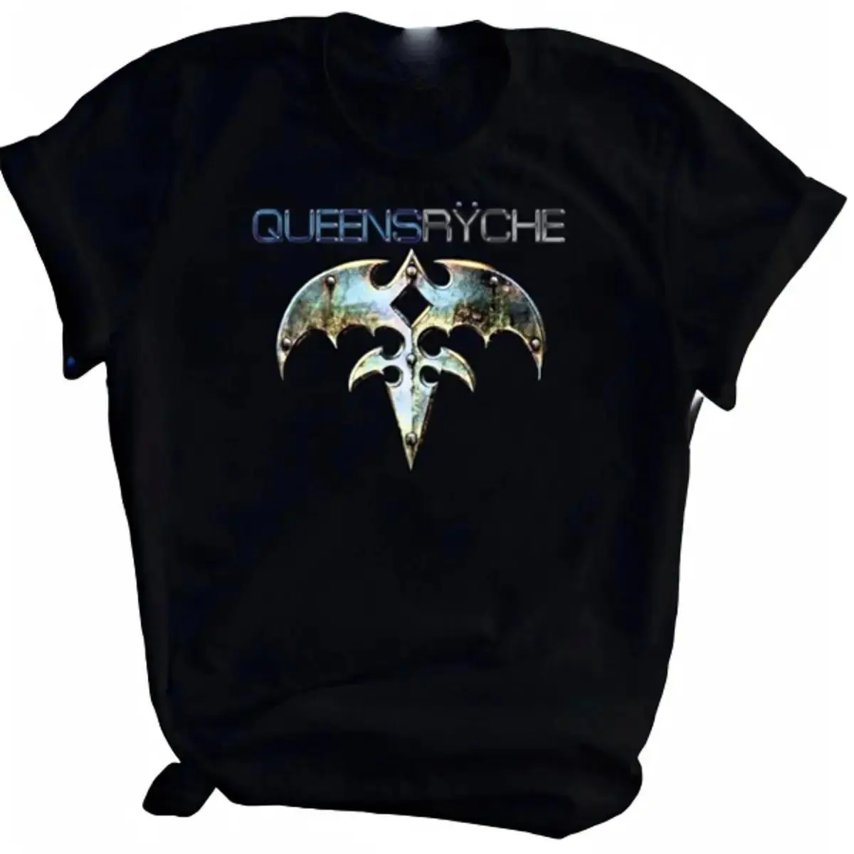 Vintage Queensryche Music Band Heavy Cotton Black Shirt