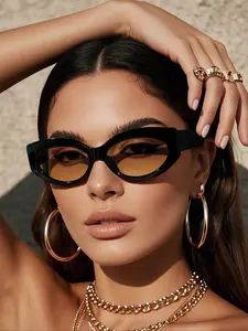 Women's Casual Retro Small Frame Oval Sunglasses, Lightweight Durable Uv400 Lenses, Perfect for Vacation, Fashionable & Gifts, Classic Oval Sunglasses