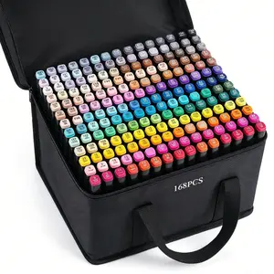 120/168/262 Alcohol-Based Dual-Tip Markers – Vibrant Quick-Dry Art Supplies for Drawing, Coloring & DIY Crafts tiktokshopspringglowup