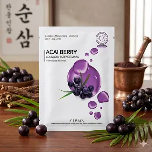 Korean Collagen Mask, Essence Acai Berry, Skin Repair Infusion, Restore Skin Texture- Premium Quality Radiant