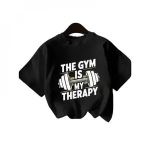 Women's Gym Motivation Graphic T-Shirt Workout Tee With Barbell Design Casual Fitness Apparel For Women Sporty Crew Neck Short Sleeve Shirt Womenswear Top t shirts women