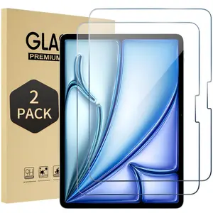 2 Pack Tempered Glass Screen Protector for iPad Pro 13-Inch M4, iPad Air 13-Inch M3/m2, High Sensitivity Anti-Scratch Bubble-Free Film