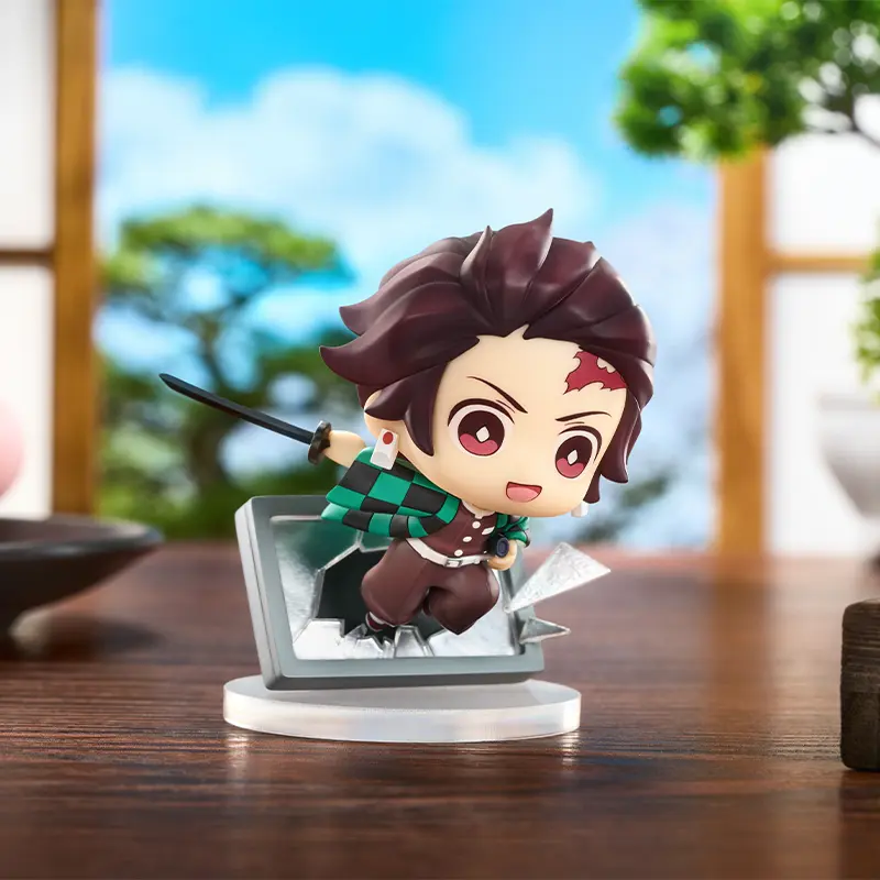 TOPTOY Demon Slayer Kimetsu no Yaiba Dimension Break Chibi Figurine Set Vol.1, Tanjirou&Nezuko Desktop Ornament, Cute Collectibles Figure tiktokshopbacktoschool