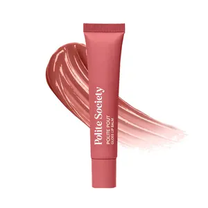 POLITE SOCIETY Polite Pout Hydrating Lip Balm - Super Moisturizing Formula with Hazelnut & Peony for Dry Lips