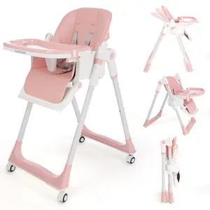 Baby High Chair 2025 New Adjustable with 5-Point Harness,  for Newborn to Toddler, Safe & Portable  springtok SpringTrends