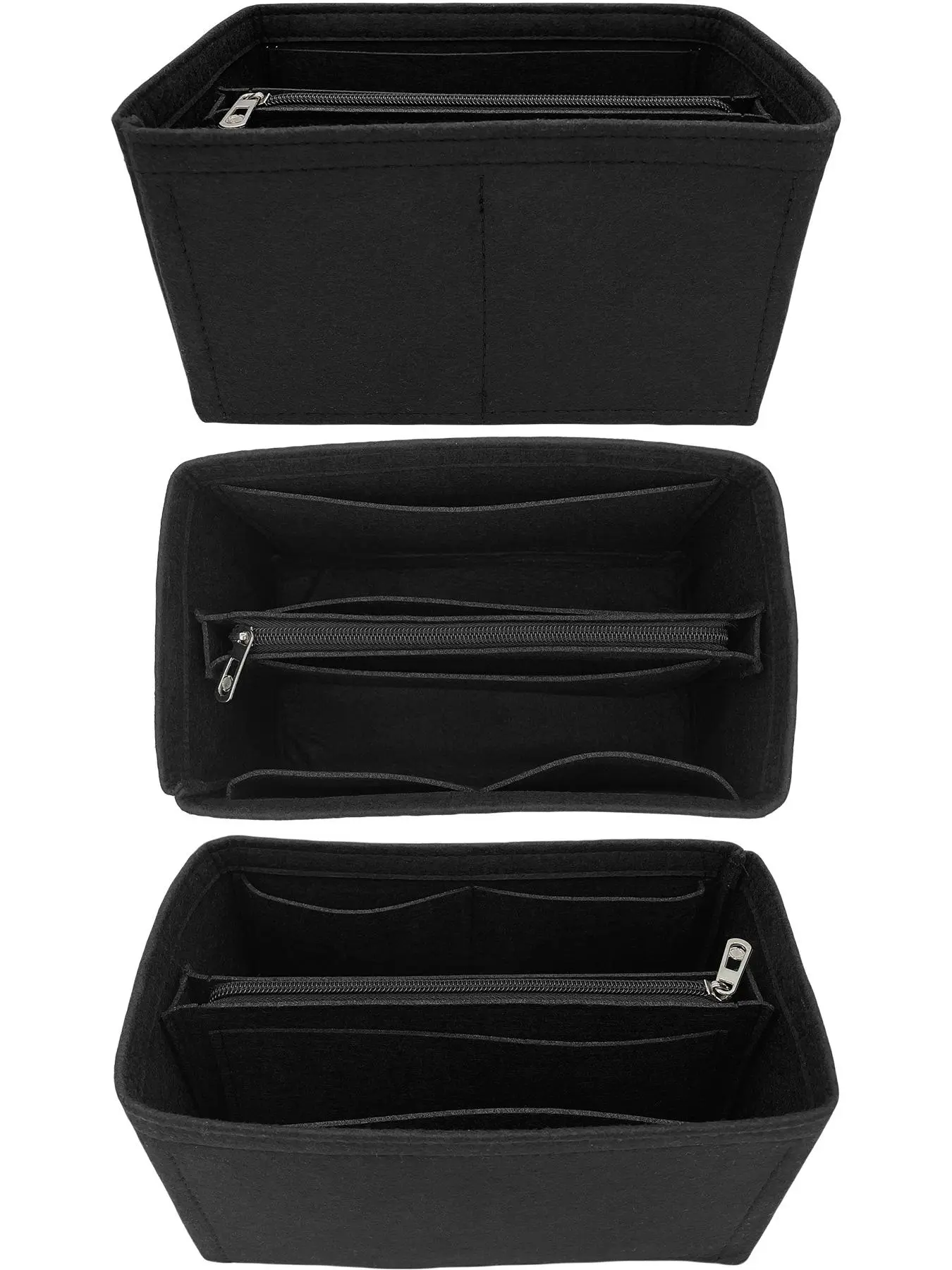 Minimalist Solid Color Felt Bag Insert, Lightweight & Versatile Liner for Handbags, Shoulder Bags, Portable Travel Storage Bag, Travel Organizer Bag, Bag Organizers