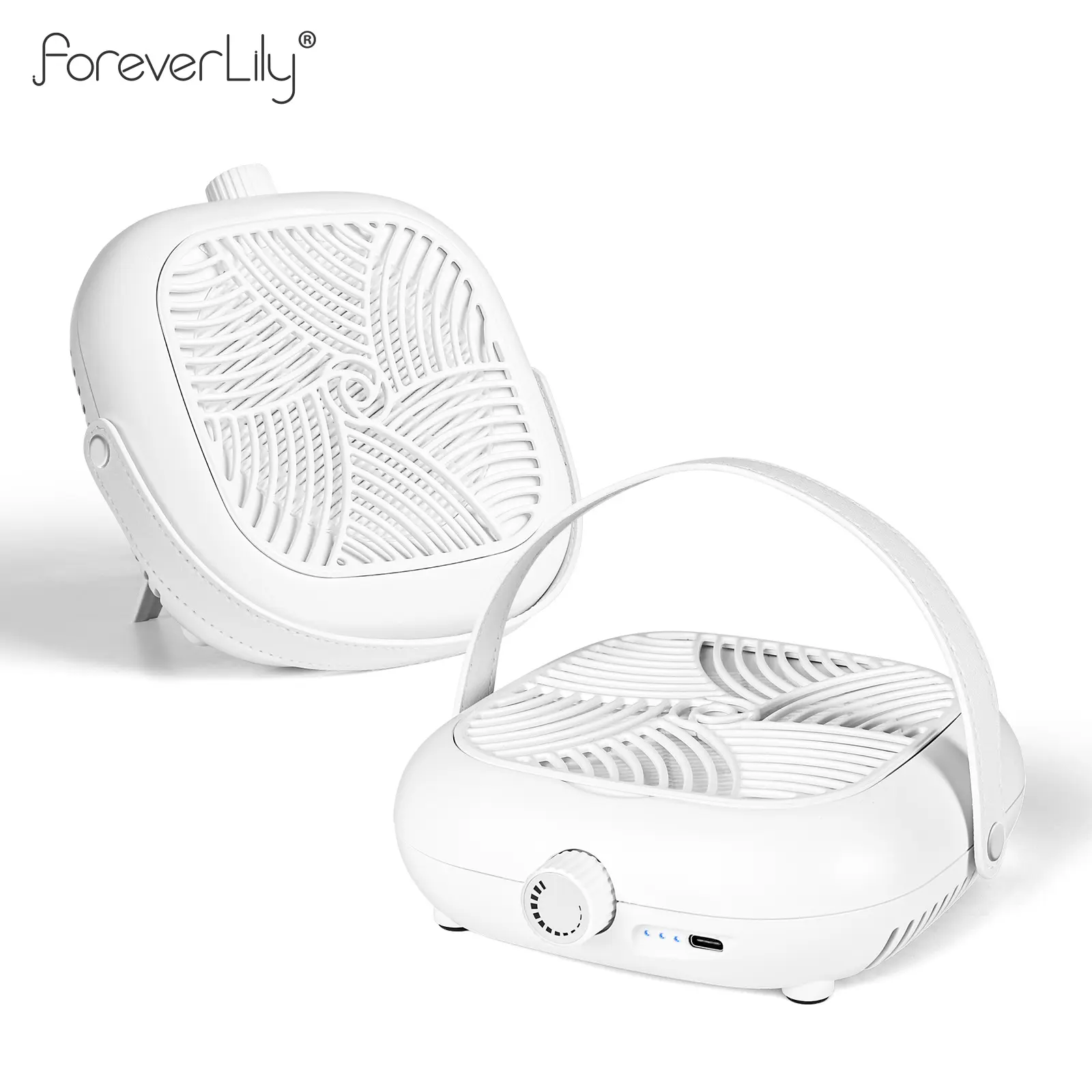 ForeverLily Nail Dust Collector with Brushless Motor Reusable Filter Compact Easy to Use for Acrylic Nails Plug-in Rechargeable Stepless Speed Regulation Manicure Tool Cutics Smooth, Nail Care, Compact Design