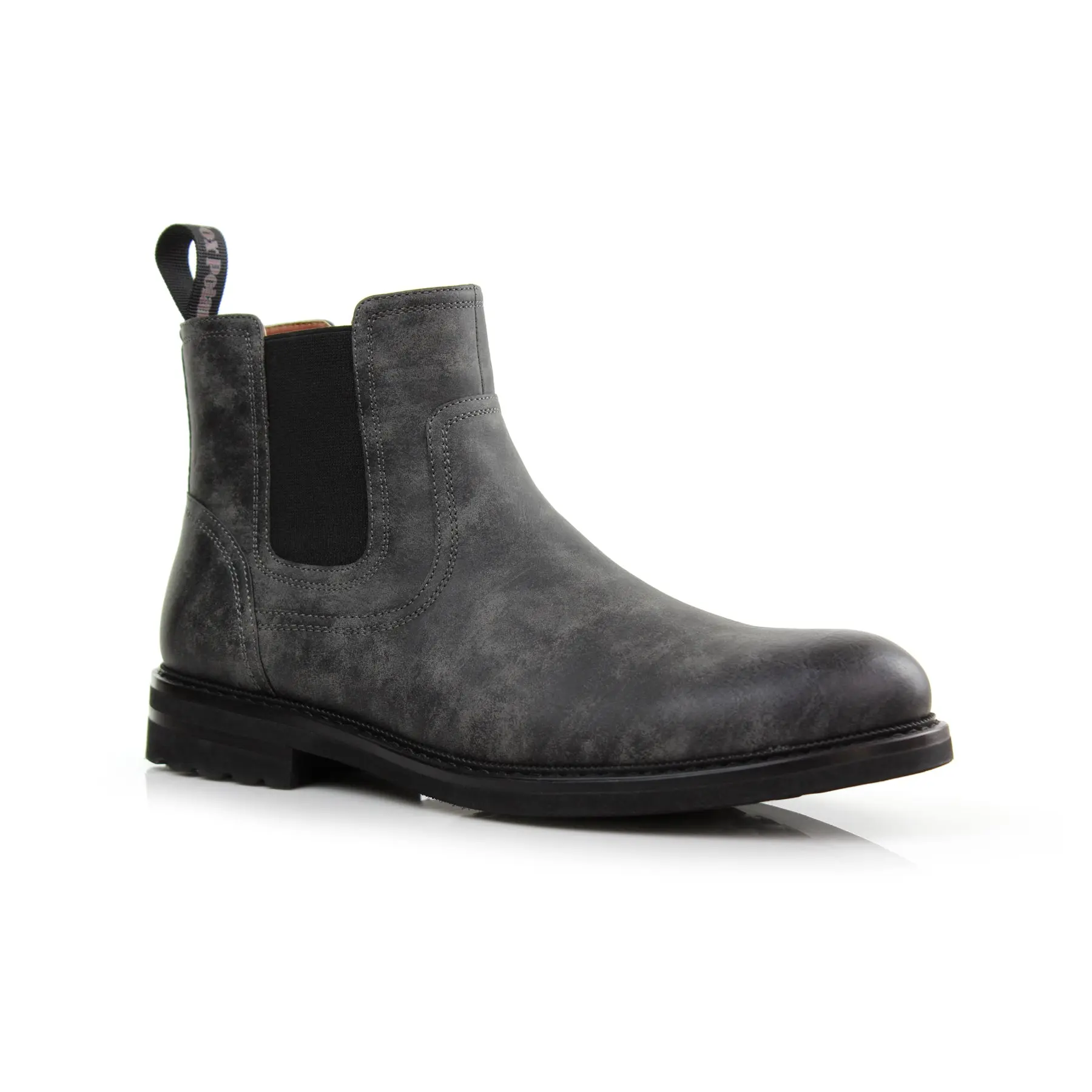 Polar Fox Duncan classic plain-toe bulk chelsea boots, in Charcoal, Men's Size 6.5 - 13