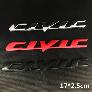 Honda Civic Accord Crv Jazz Mugen Sticker, 3D Logo Car Decoration, Waterproof & Durable Design, Perfect for Civic Fans