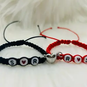 Bracelets for Couples - Personalized Love Gifts for Men and Women with Engraved Designs & Stainless Steel Material