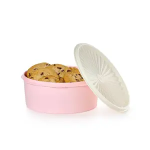 Vintage Servalier Stacking Canister - 7½ Cup Airtight Seal Storage Container for Cookies & Snacks