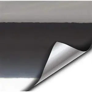 Supercast Black Conform Chrome Metallic Finish Stretch Wrap Film Sheet Roll (1/2ft x 5ft)