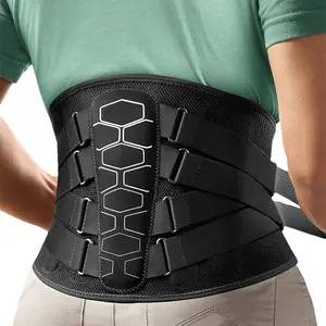 VITYAZI Lower Back Brace with Pulley System for Pain Relief, Lumbar Support Belt for Men & Women with Lumbar Pad, Ergonomic Design and Soft Breathable 3D Knit Material, for Herniated Disc, Sciatica Adjustable Waist Wrap Posture Strap