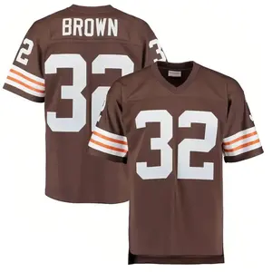 Jim Brown Retro Football Jersey, Vintage 1980s Style, Heavyweight Mesh with Stitched Tackle Twill. Perfect Gift for Sports Fans & Movie Fans. Classic Collectible Jersey, Game Day Essential. Limited Stock Available