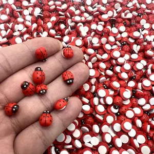80 mini red ladybug stickers-self-adhesive reusable decorations, suitable for handmade, card making, garden decoration and room layout, with red design, craft stickers and craft materials, Handmade Crafts