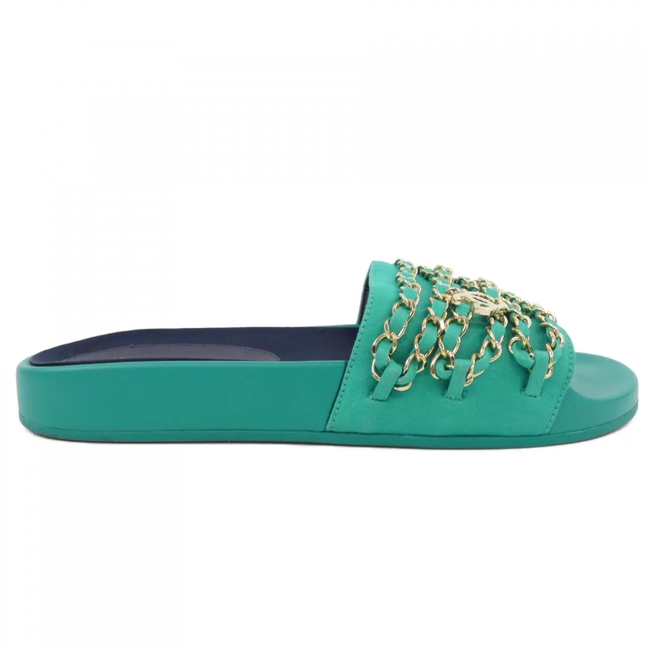 Pre-owned CHANEL Rubber Small Leather Goods Sandals