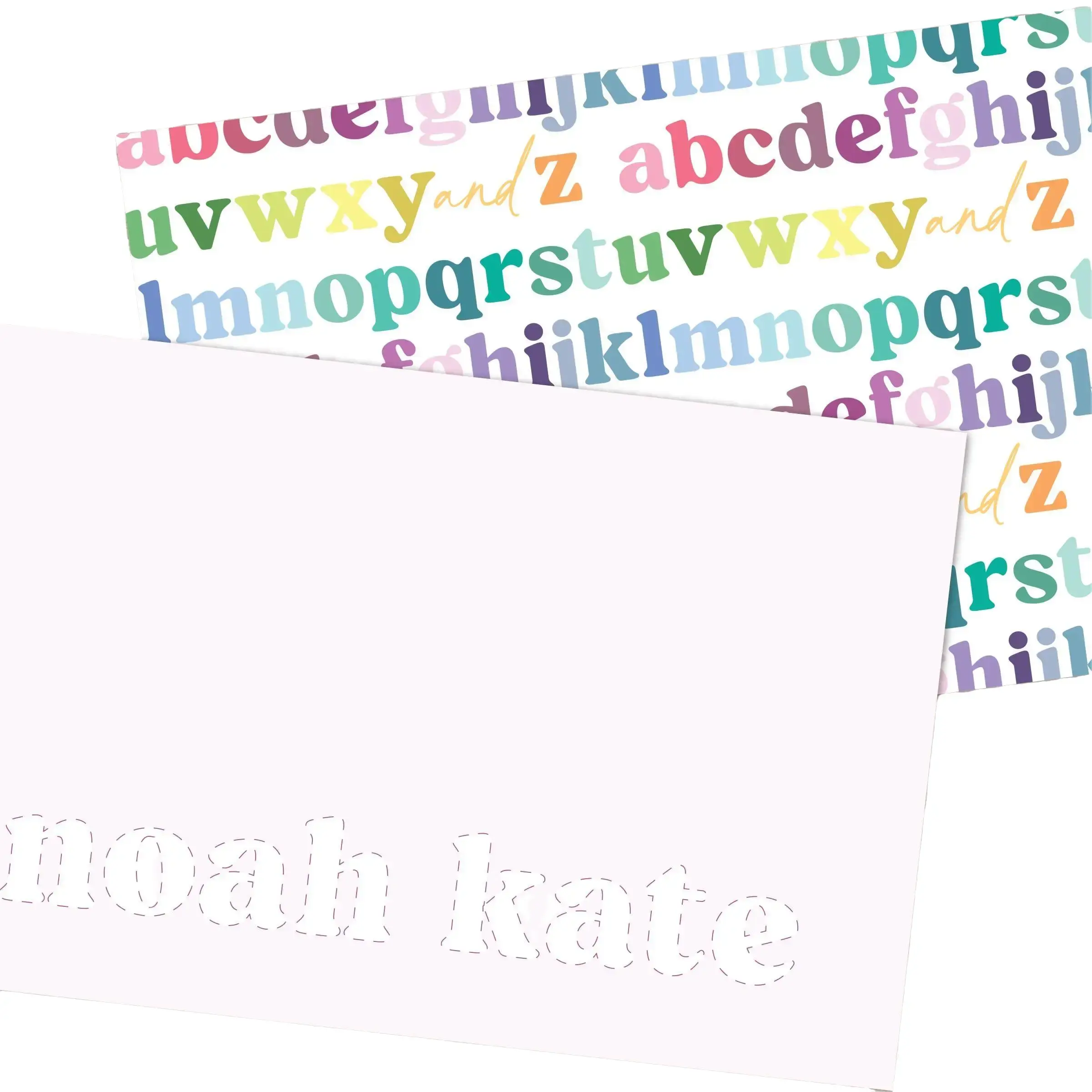 Custom Name Alphabet Placemats